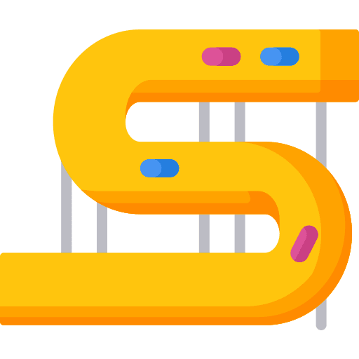 Amusement park playground entertainment holidays icon