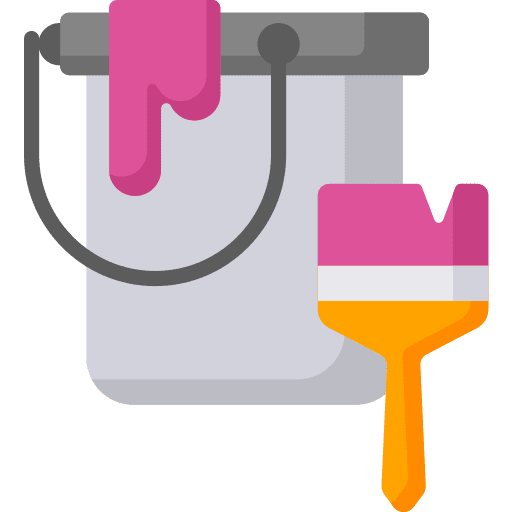 Brush paint painting colour icon