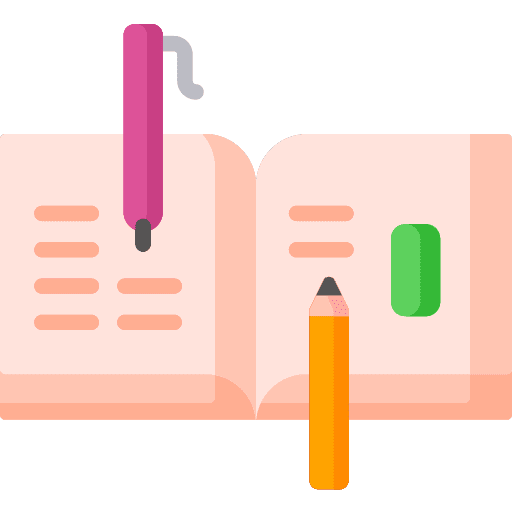 Book writing tool story library icon