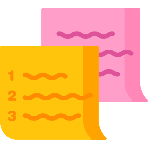 Files and folders notification notes paper icon