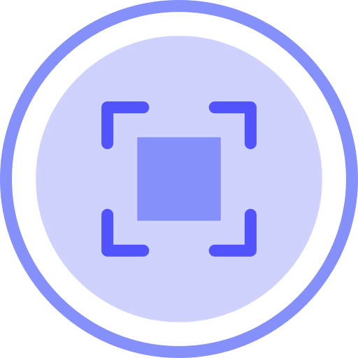 Focus center camera photo icon