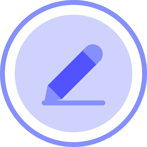 Edit writing draw tools and utensils icon