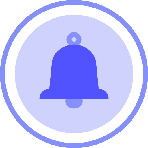 Notification music and multimedia ui bell icon