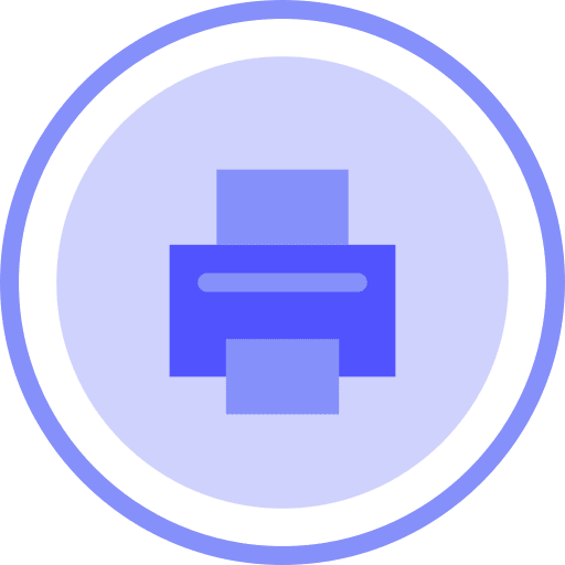 Printer print printing electronics icon