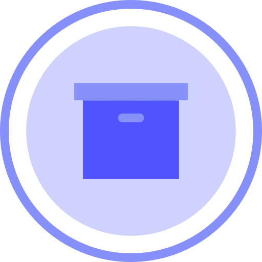 Box data storage file storage archive icon