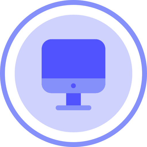 Monitor tv screen technology icon