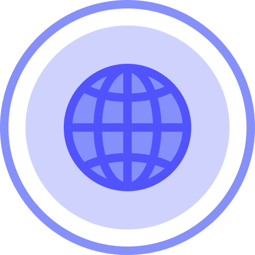 Worldwide earth globe world earth grid icon