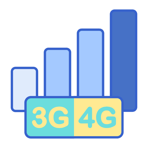 3g wifi signal connection icon