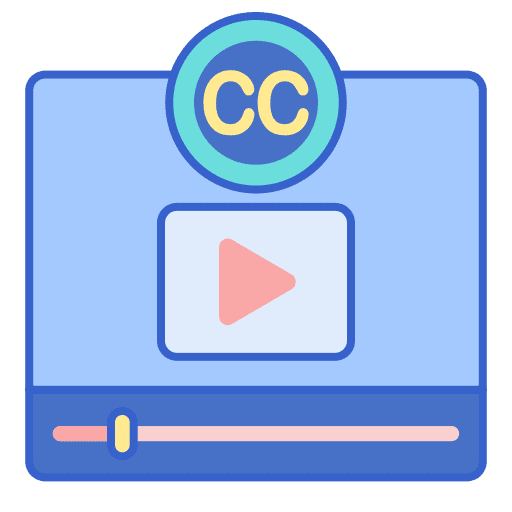 Closed caption closed caption play button cc icon