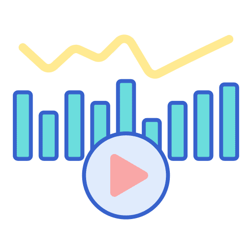 Bitrate music and multimedia count indicator icon