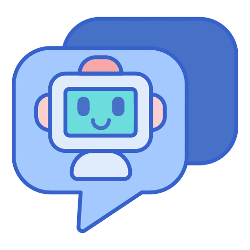 Chatbot chat robot chat bubble icon