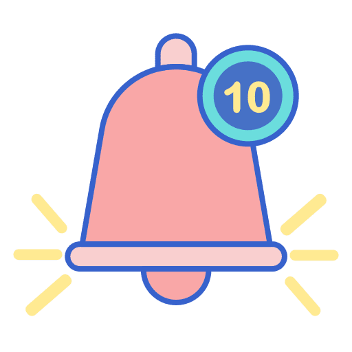 Notification social media alarm notification icon