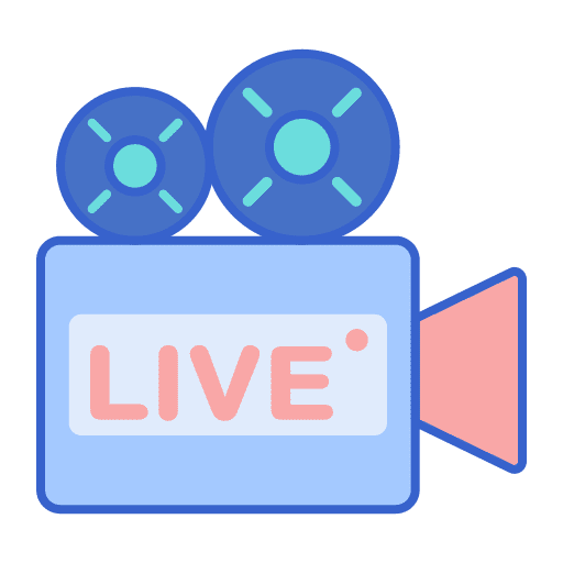 Production art and design camera live icon
