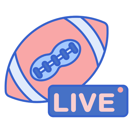 Sports live camera american football icon