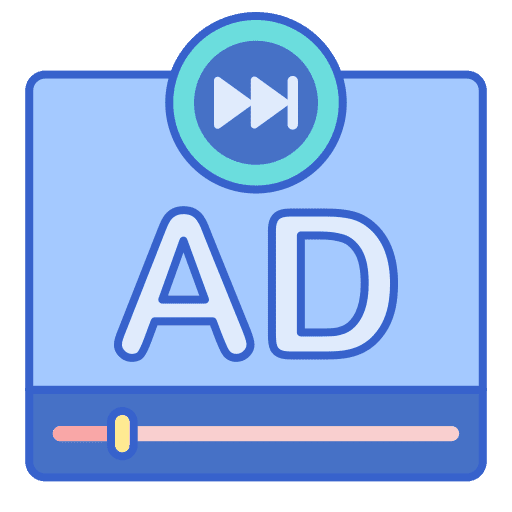 Ad video ad advert icon
