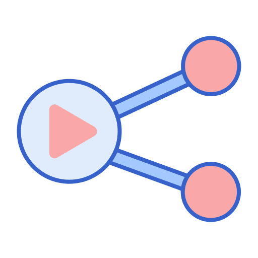 Share social network communications interface icon