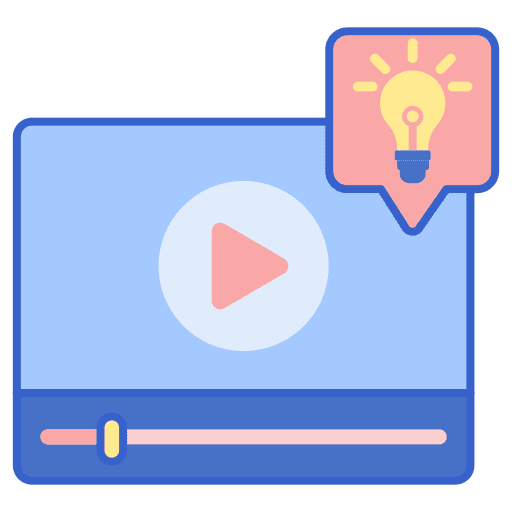 Tips & tricks vlogger video player video icon