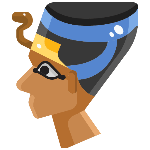 Pharaoh egypt ethnic egyptian icon