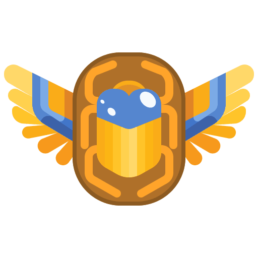 Beetle insect jewelry egypt icon