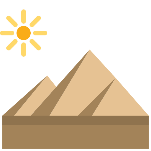 Pyramid landmark egypt cultures icon
