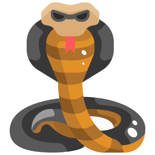 Snakes wildlife animals cobra icon