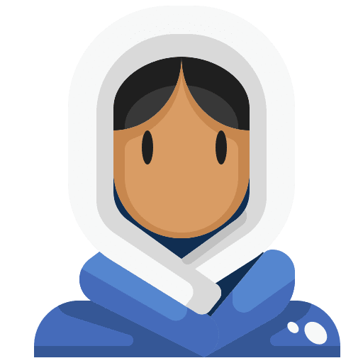 Woman traditional user avatar icon
