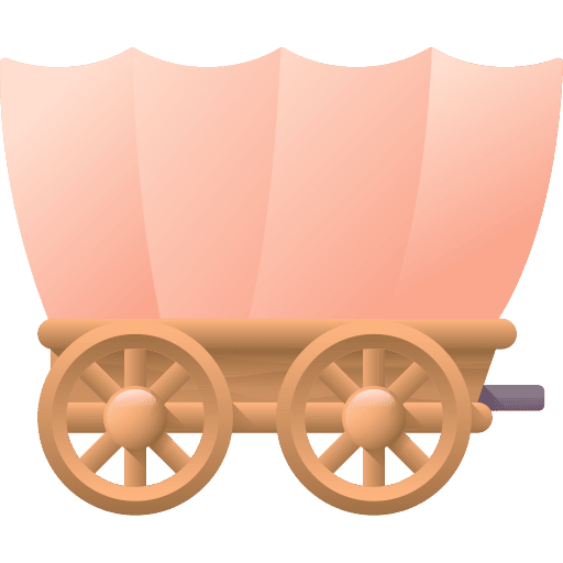 Carriage wild western transportation icon