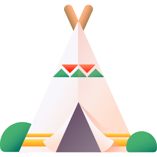 Tent native american cultures tepee icon