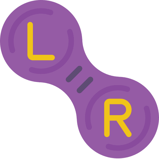 Contact lens eye optometrist medical icon