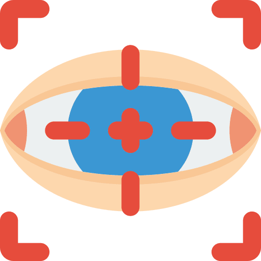 Focus target eye view icon