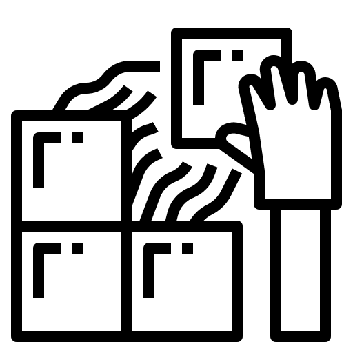 Tile top construction tool decor icon