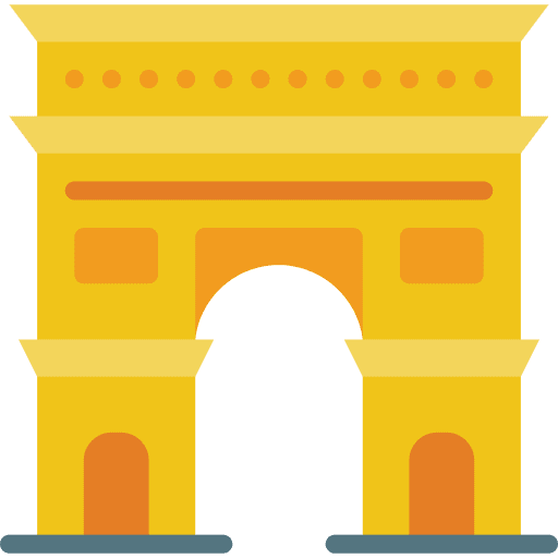 Arc de triomphe france arc de triomphe paris icon