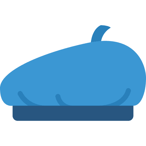 Beret clothes style cover icon