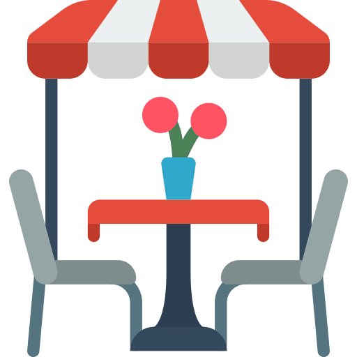 Cafe building cafe bistro icon