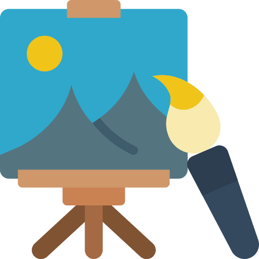 Painting paint art easel icon
