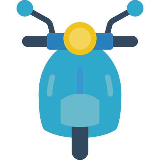 Scooter transportation scooter motorcycle icon