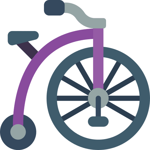 Bicycle child high bicycle icon