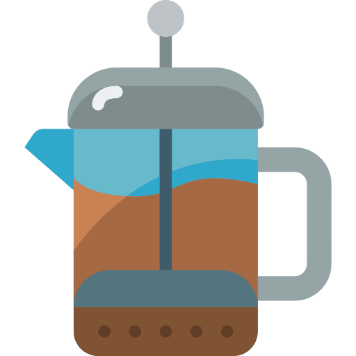 Coffee pot jug press icon