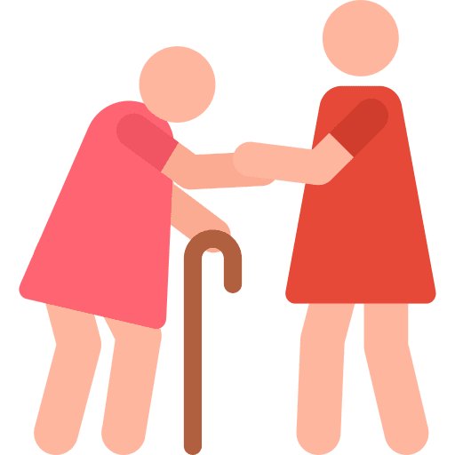 Old old woman family woman icon