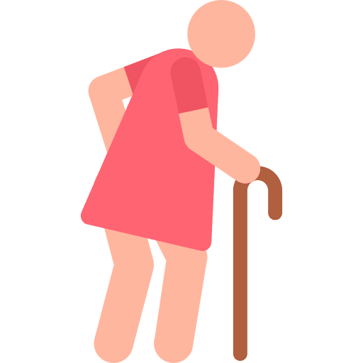 Old old woman user woman icon