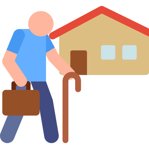 Daycare center buildings people architecture and city icon