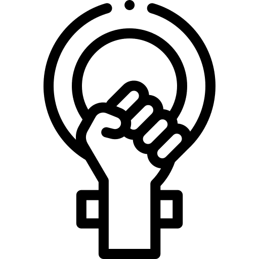 Feminism hand gesture protest fists icon