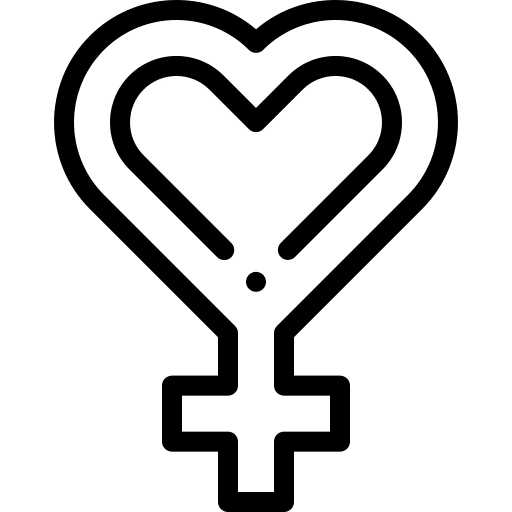 Love equality shapes and symbols gender icon