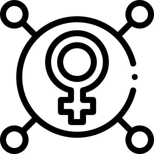 Rights feminism women shapes and symbols icon