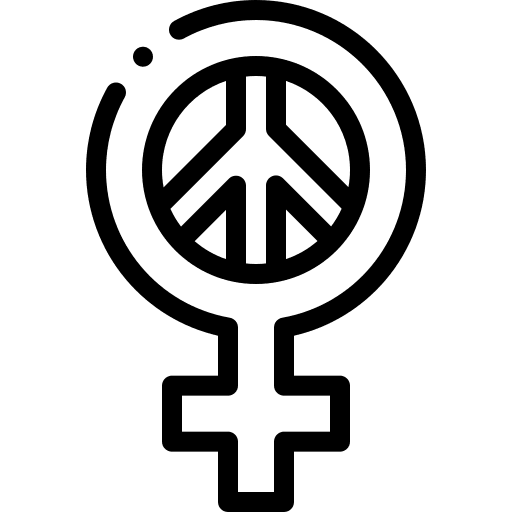 Women feminism chat symbol icon