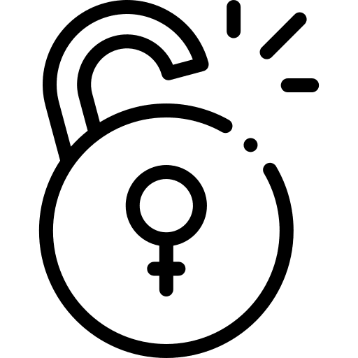 Feminism feminism unlock lock icon