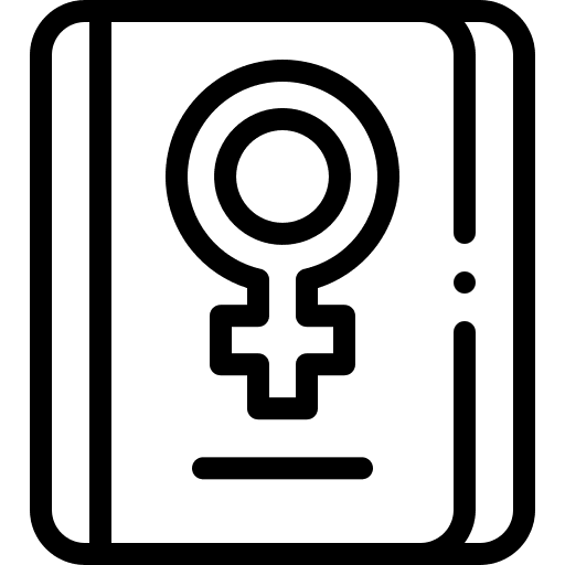 Feminism symbol education sign icon