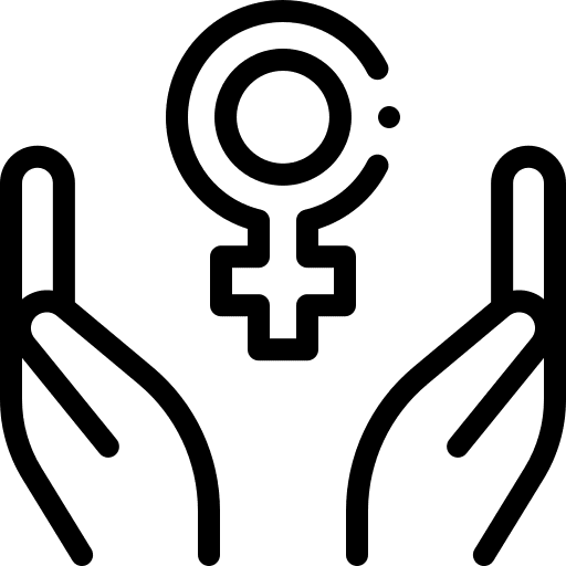 Women protect shapes and symbols feminism icon