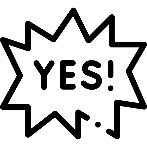 Yes vote communications yes icon