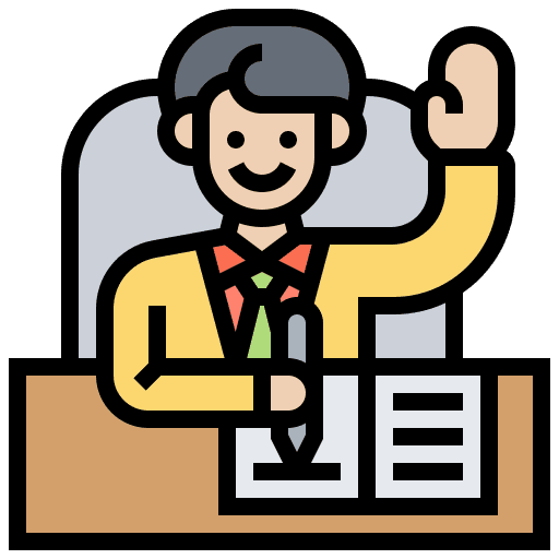 Chief boss business and finance businessman icon